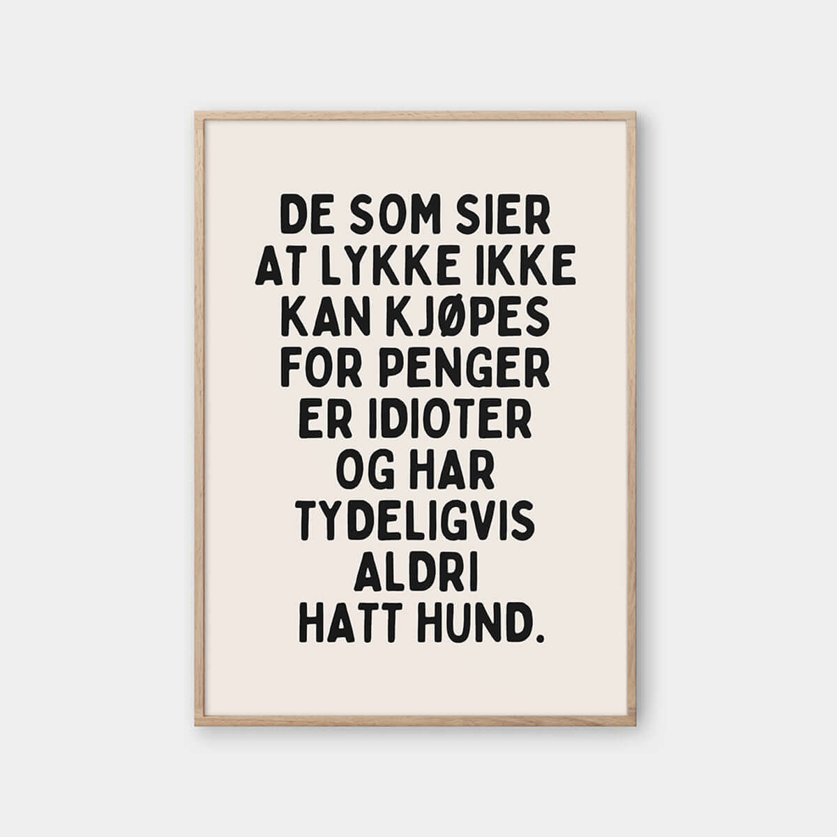 Lykke kan ikke kjøpes for penger