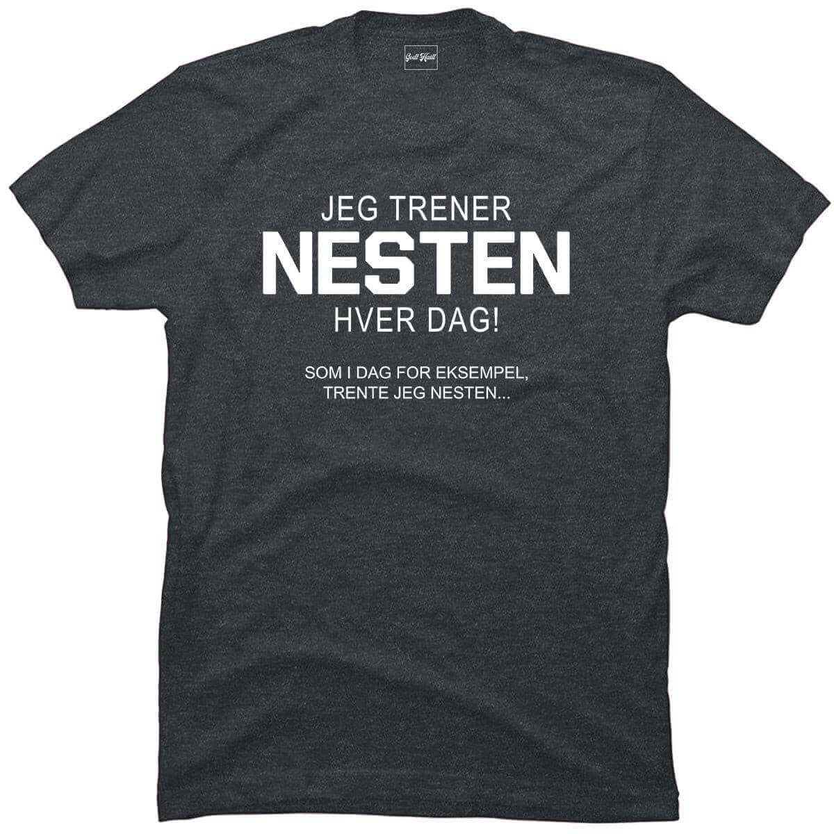 Jeg trener nesten hver dag.