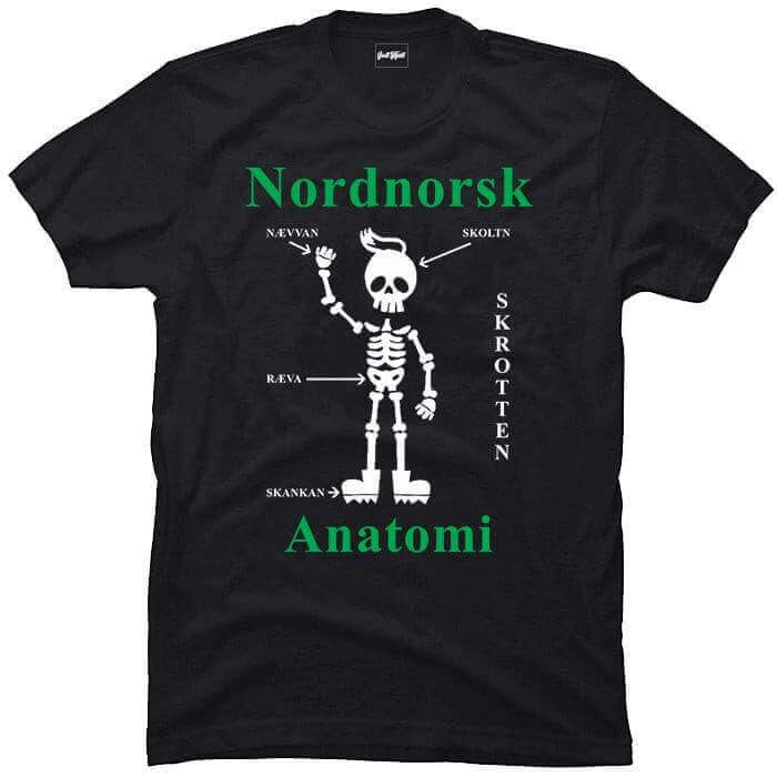 Nordnorsk anatomi.