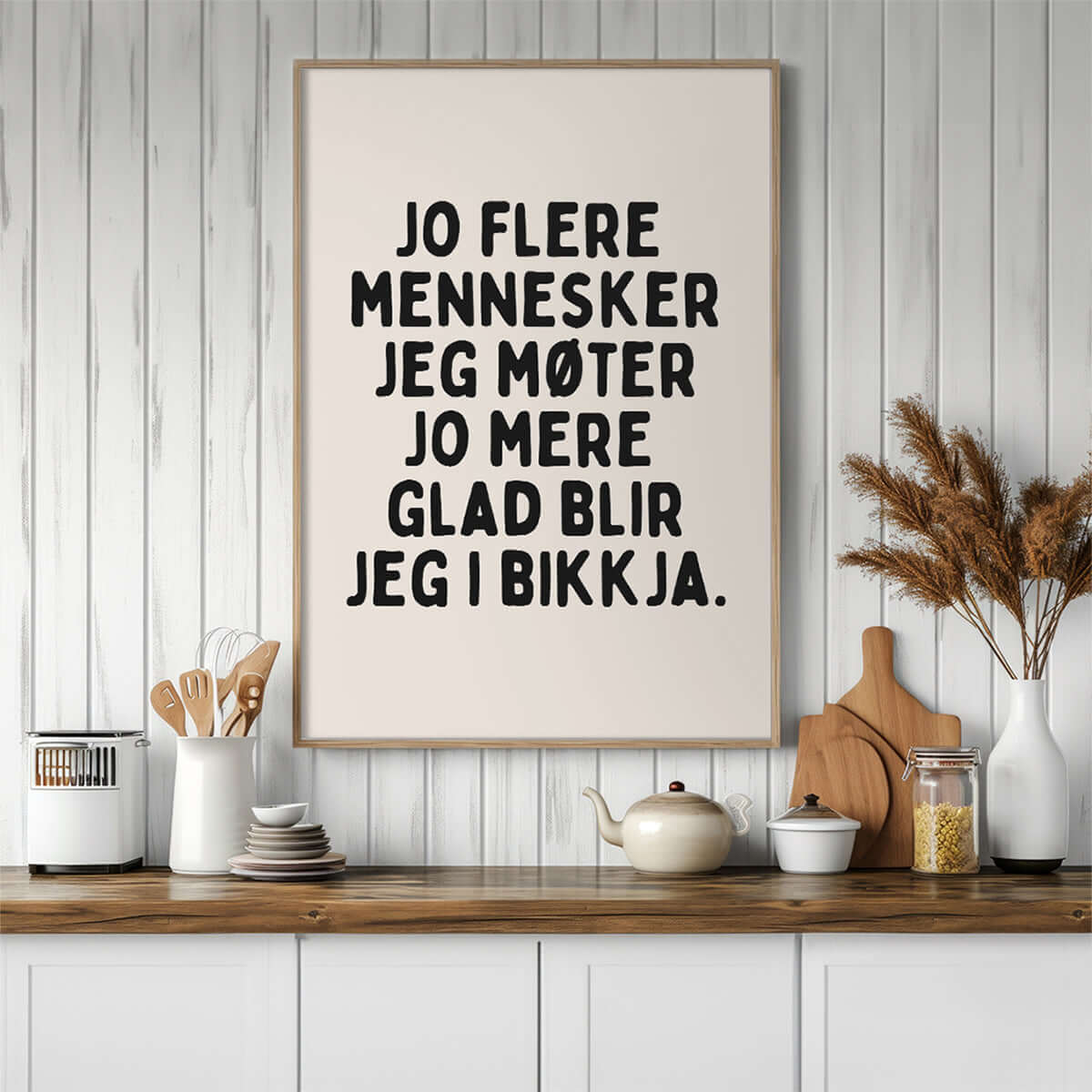 Jo flere mennesker jeg møter jo mere glad blir jeg i bikkja