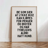 Lykke kan ikke kjøpes for penger