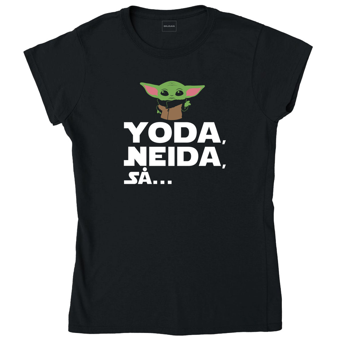 Yoda, neida, så... – dame T-skjorte – sort – Gildan 64000L