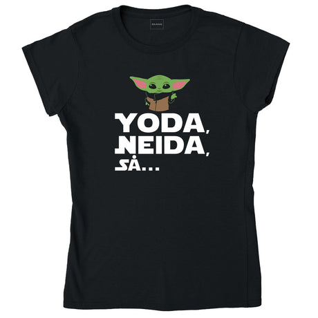 Yoda, neida, så... – dame T-skjorte – sort – Gildan 64000L
