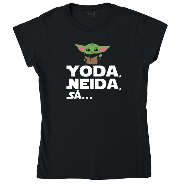 Yoda, neida, så... – dame T-skjorte – sort – Gildan 64000L