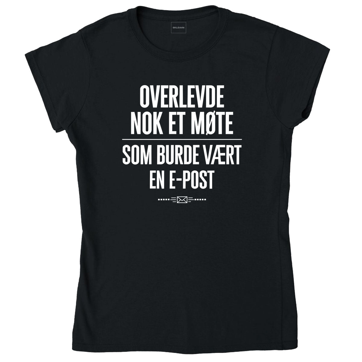 Nok et møte – dame T-skjorte – sort