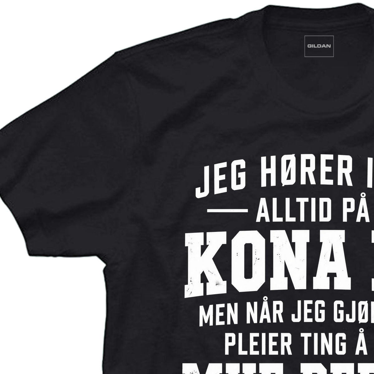 Jeg hører ikke alltid på kona mi