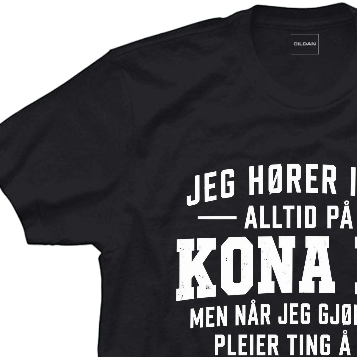 Jeg hører ikke alltid på kona mi