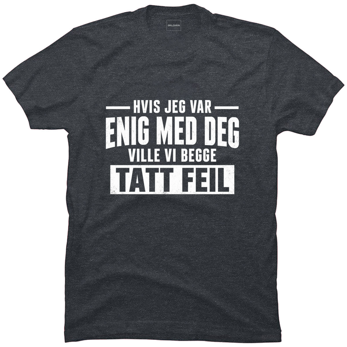 Hvis jeg var enig med deg