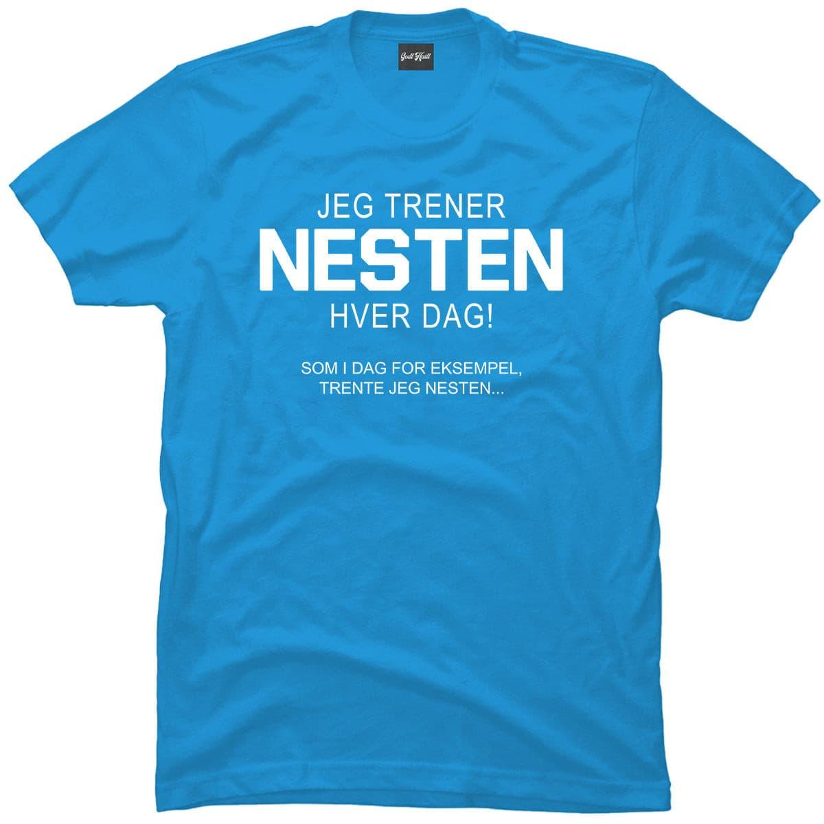Jeg trener nesten hver dag.
