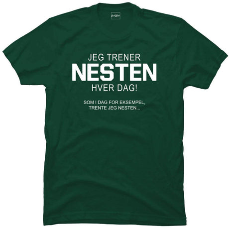 Jeg trener nesten hver dag.