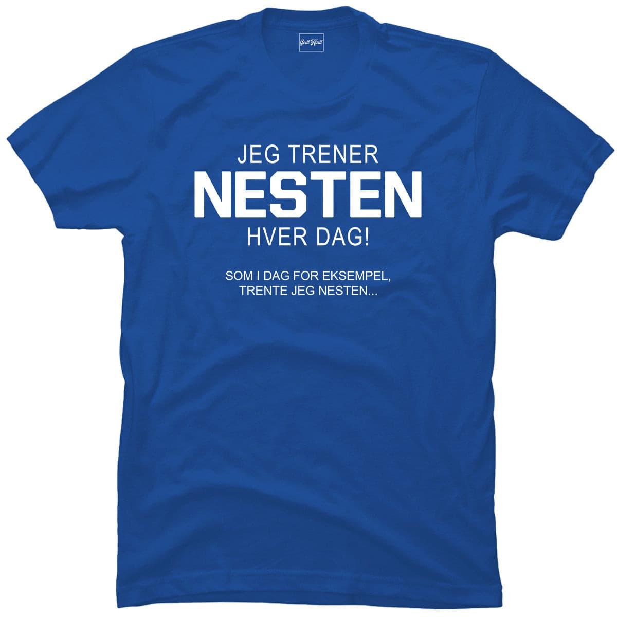 Jeg trener nesten hver dag.