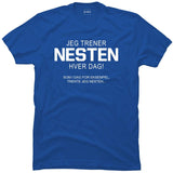 Jeg trener nesten hver dag.
