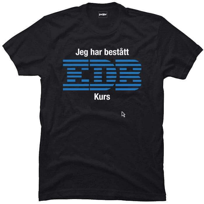 Bestått edb-kurs.