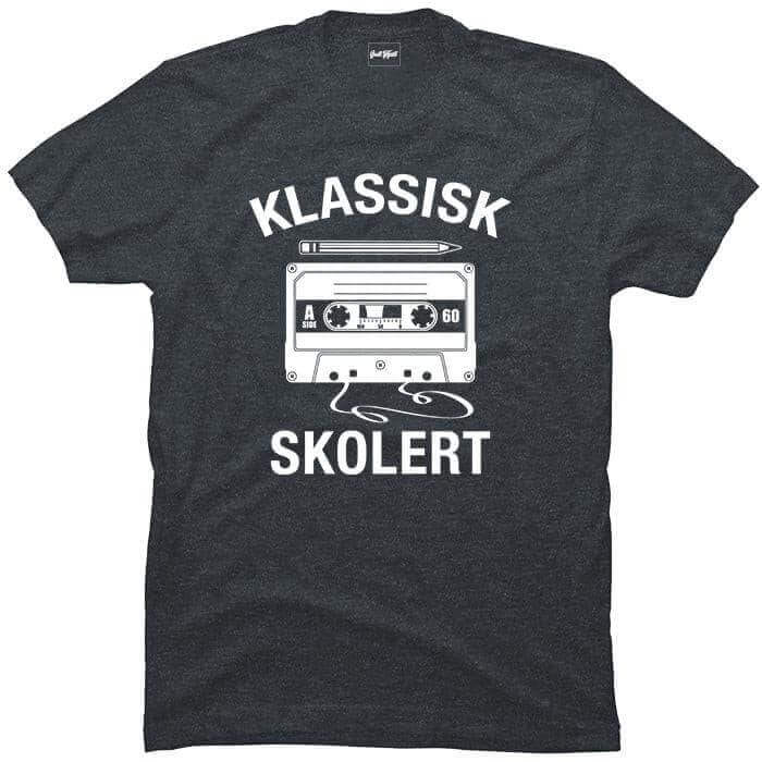 Klassisk skolert kassett & blyant.