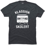 Klassisk skolert kassett & blyant.