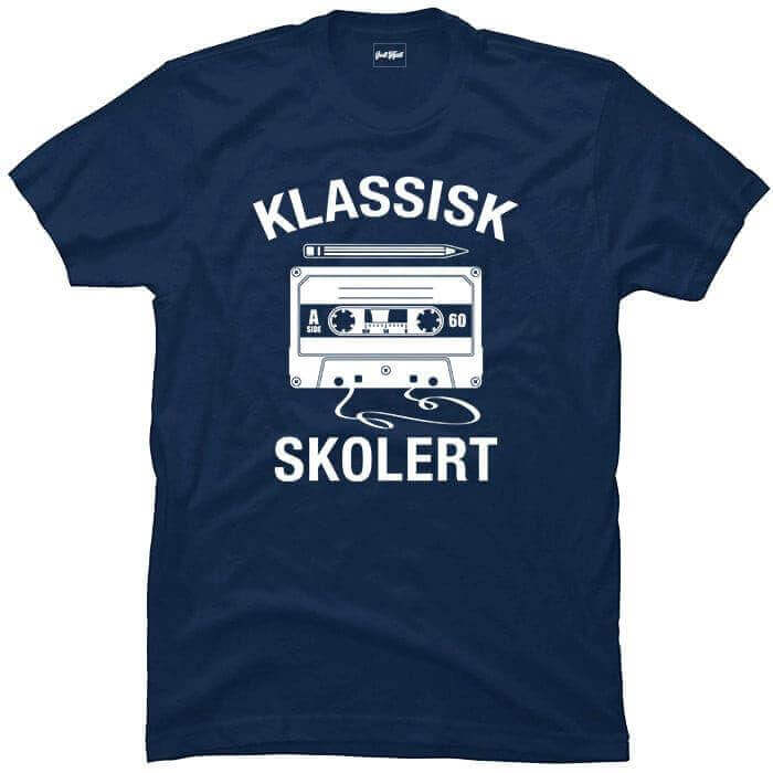 Klassisk skolert kassett & blyant.