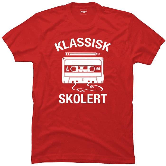 Klassisk skolert kassett & blyant.