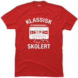 Klassisk skolert kassett & blyant.