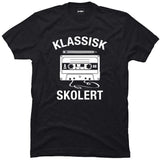 Klassisk skolert kassett & blyant.