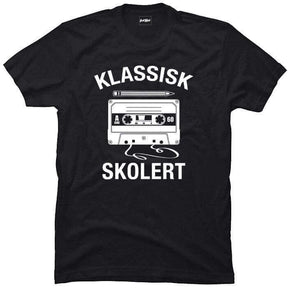 Klassisk skolert kassett & blyant.