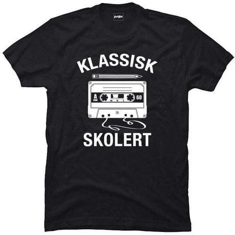 Klassisk skolert kassett & blyant.