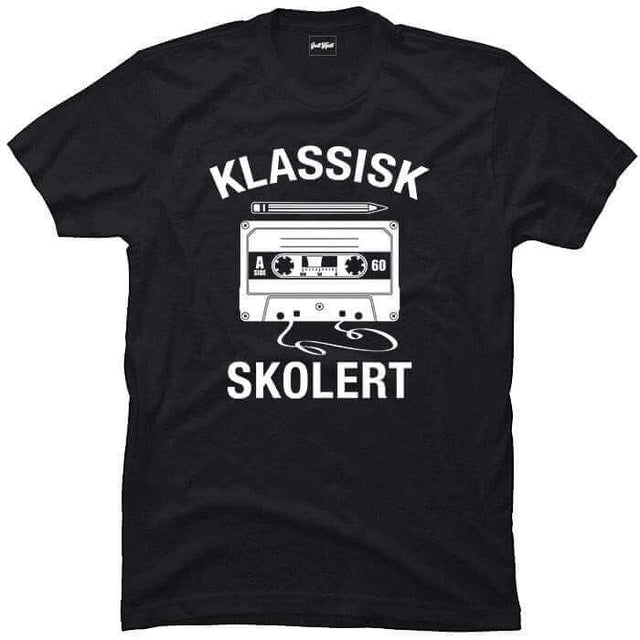 Klassisk skolert kassett & blyant.