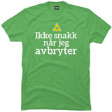 Ikke snakk når jeg avbryter.