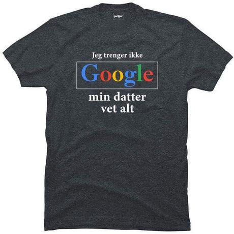 Jeg trenger ikke google, min datter vet alt.