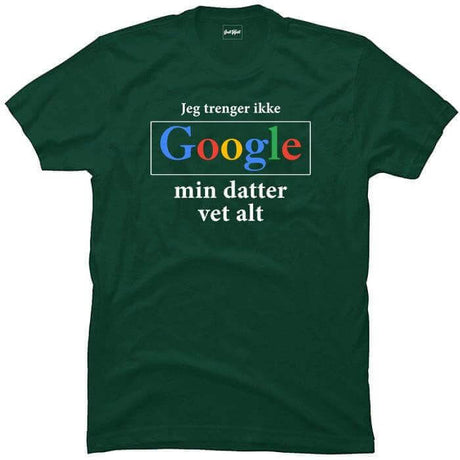 Jeg trenger ikke google, min datter vet alt.